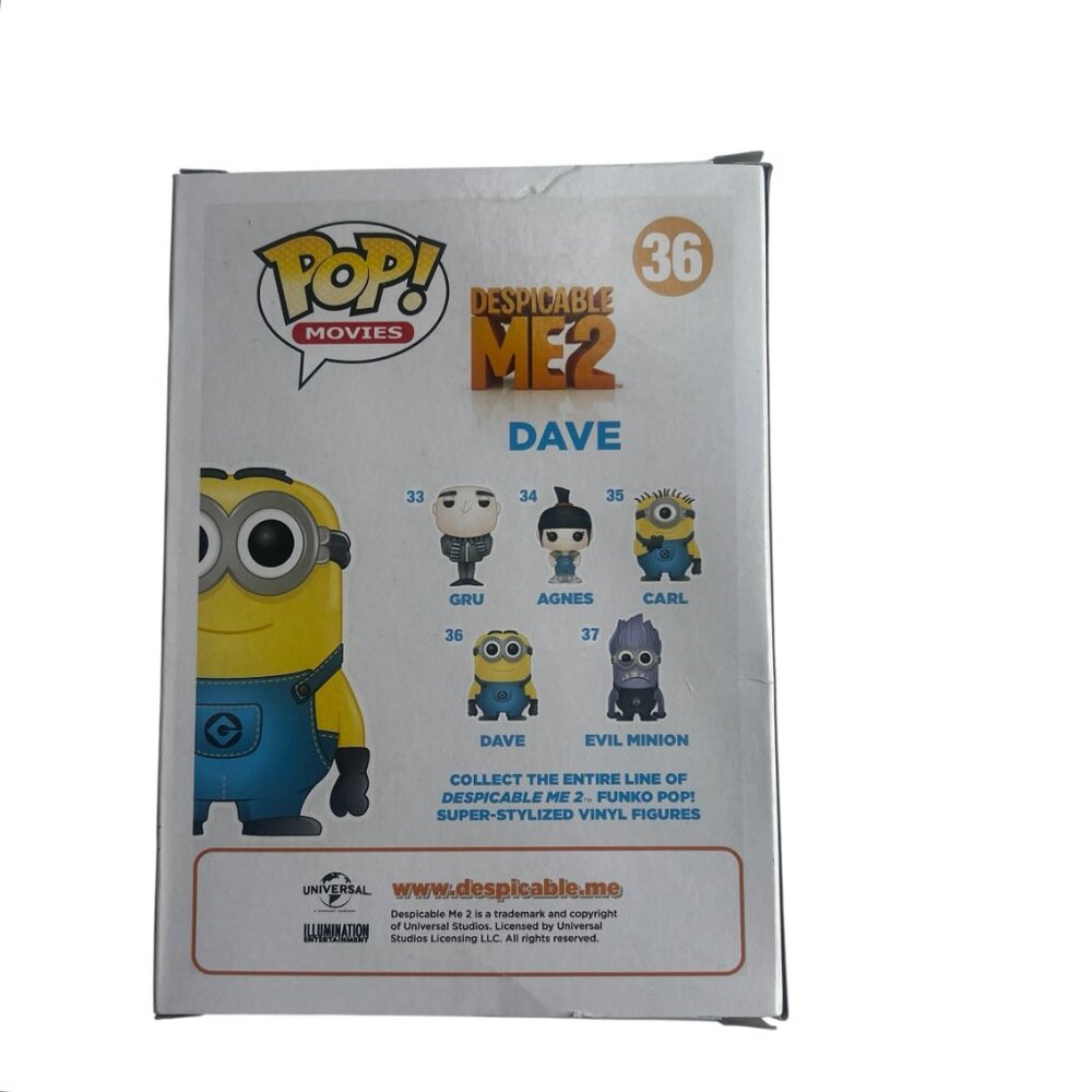 Dave from Despicable Me 2 #36 Funko POP Released in 2013 - Picture 3 of 7